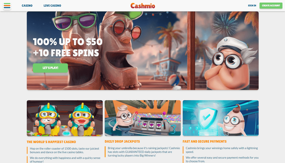 Cashmio Casino review