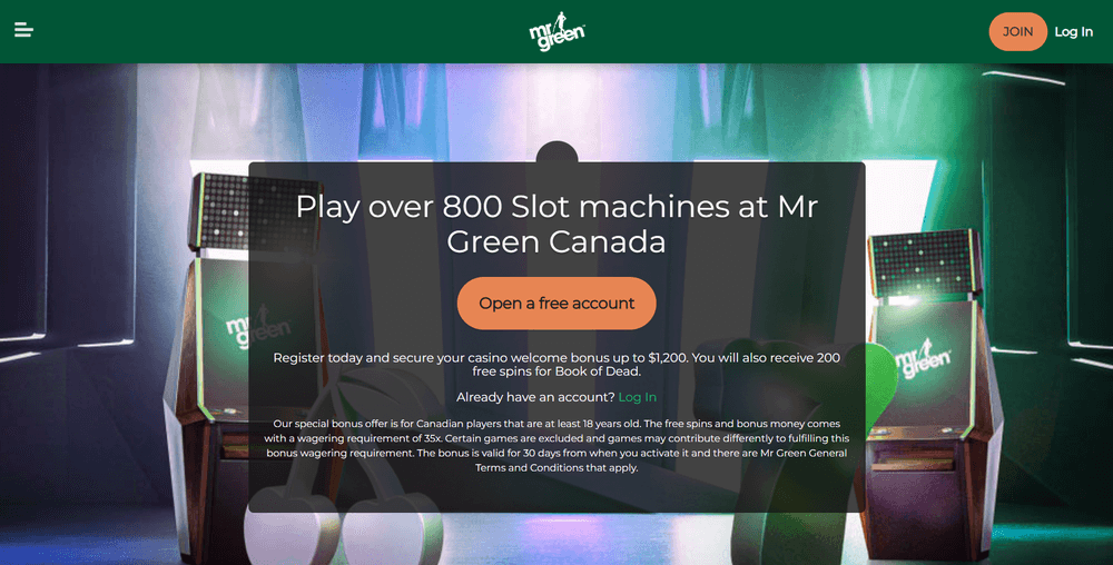 Mr Green Casino Slots