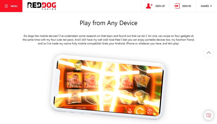 Red Dog Mobile Casino