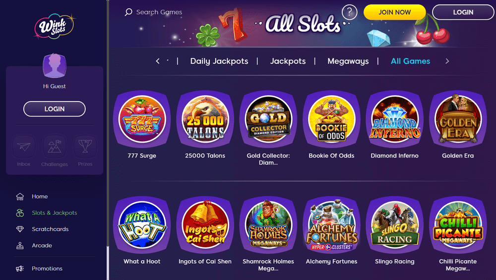 Wink Slots Casino Games