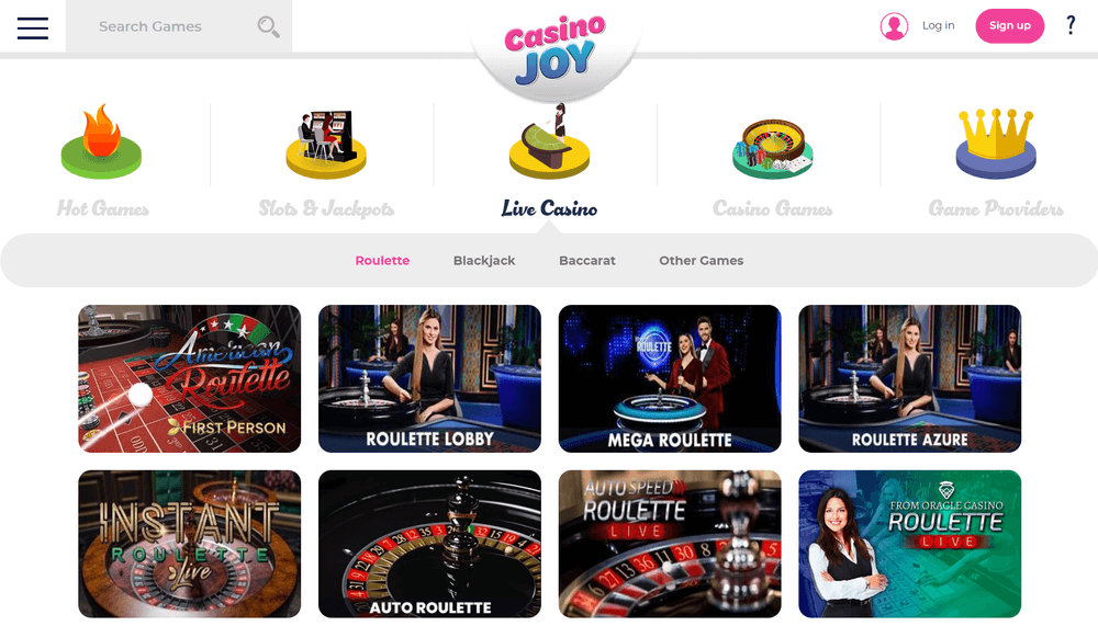 Casino Joy Live Casino
