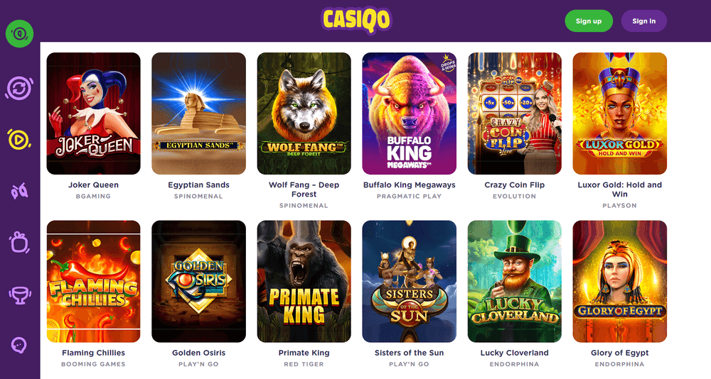 Casiqo Casino Slots