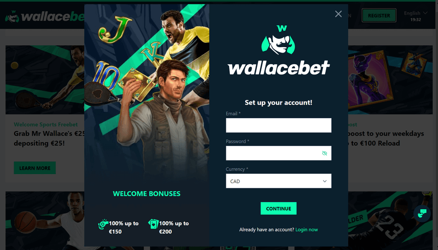 Wallacebet Casino Registration