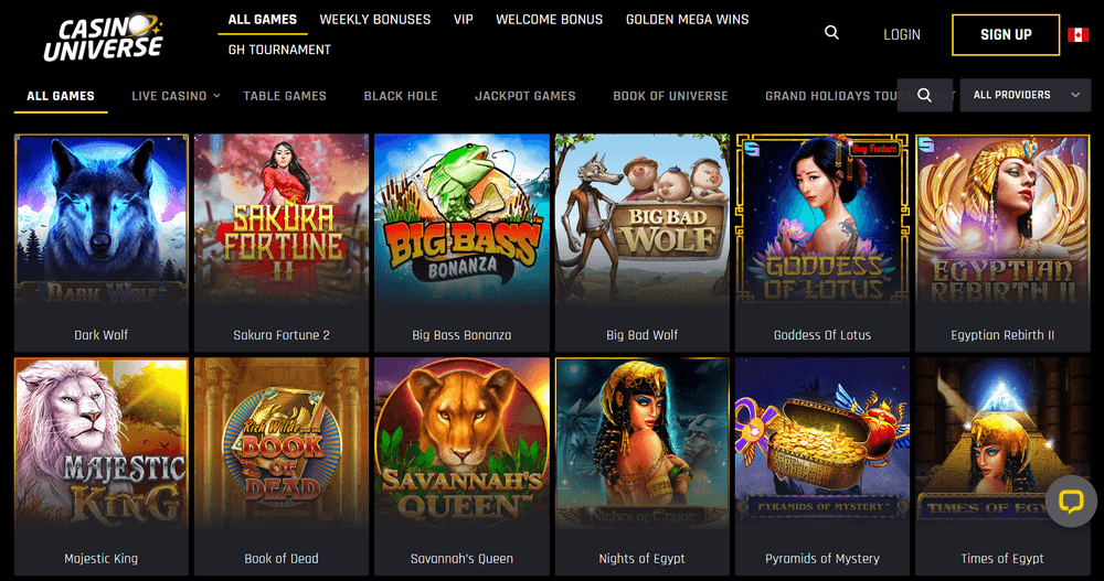 Casino Universe Games