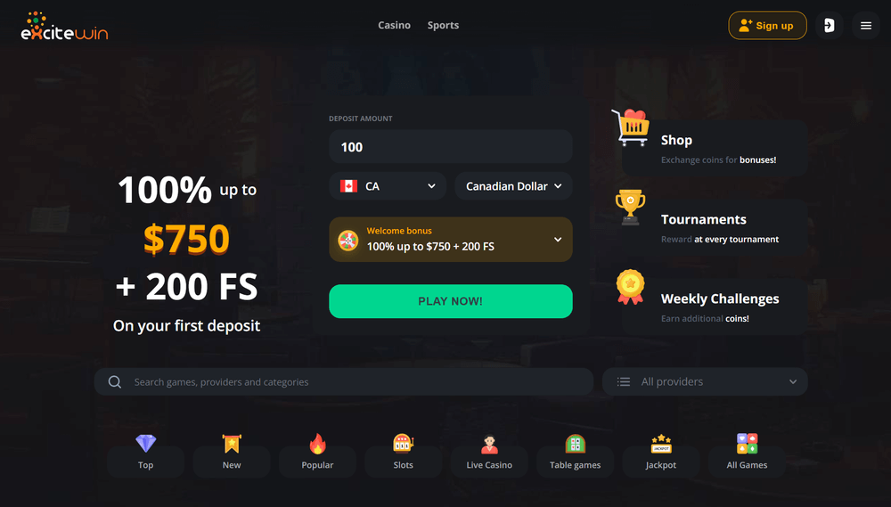 ExciteWin Casino review