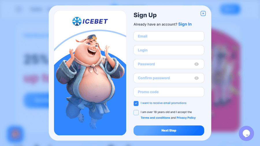 IceBet Casino Registration