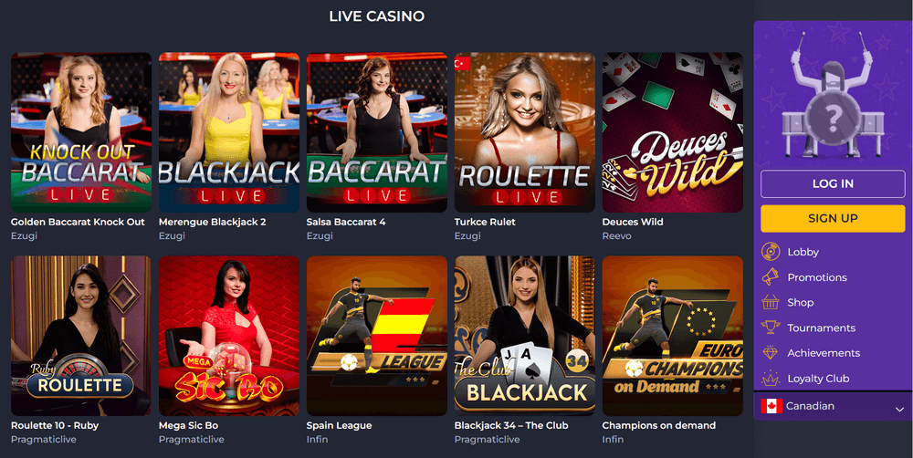 Rolling Slots Live Casino