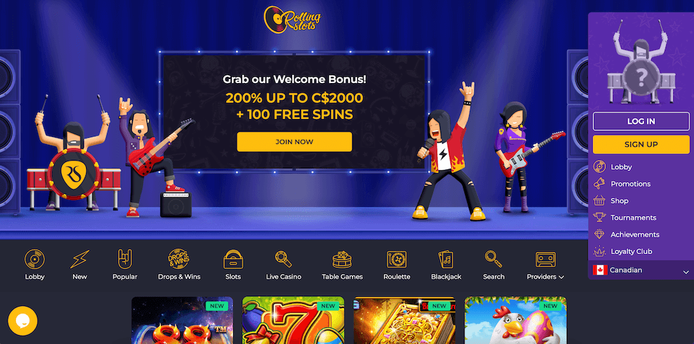Rolling Slots Casino Review