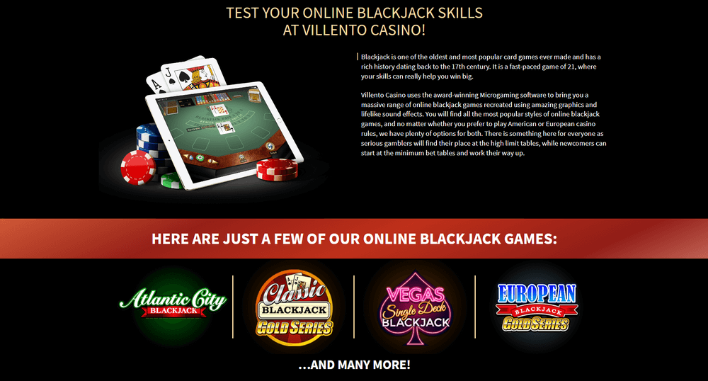 villento casino blackjack
