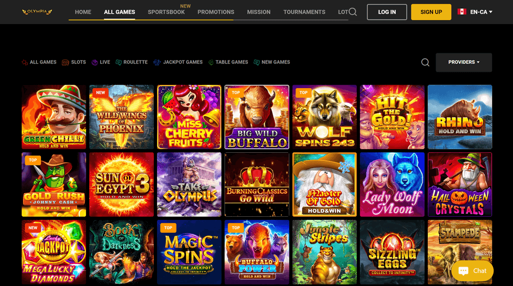 Olympia Casino Games