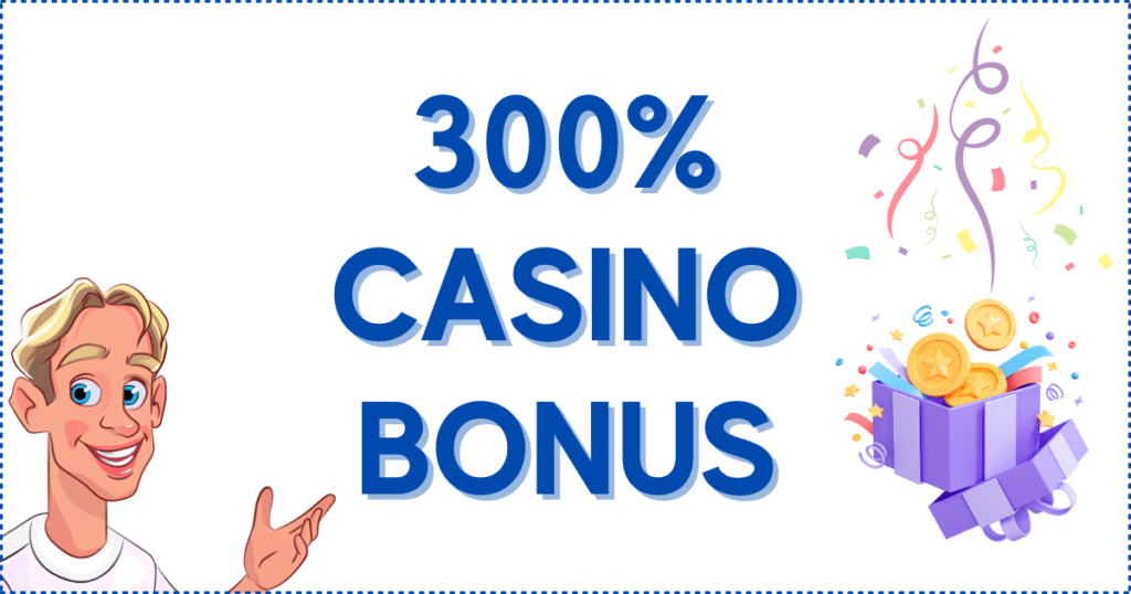 300% Casino Bonus Banner