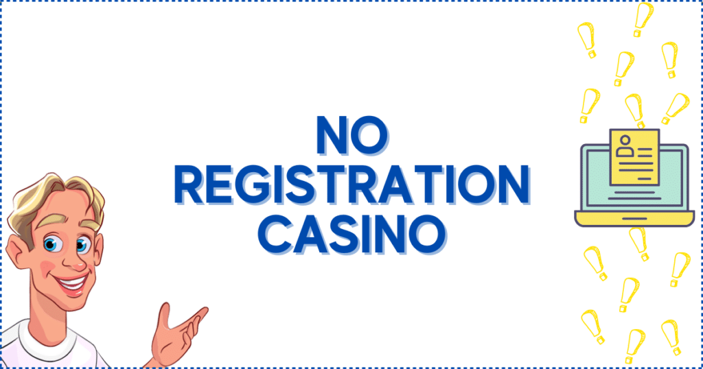 Image for the section Understanding No Registration Casinos. It shows the Casinoclaw mascot and an appropriate picture.