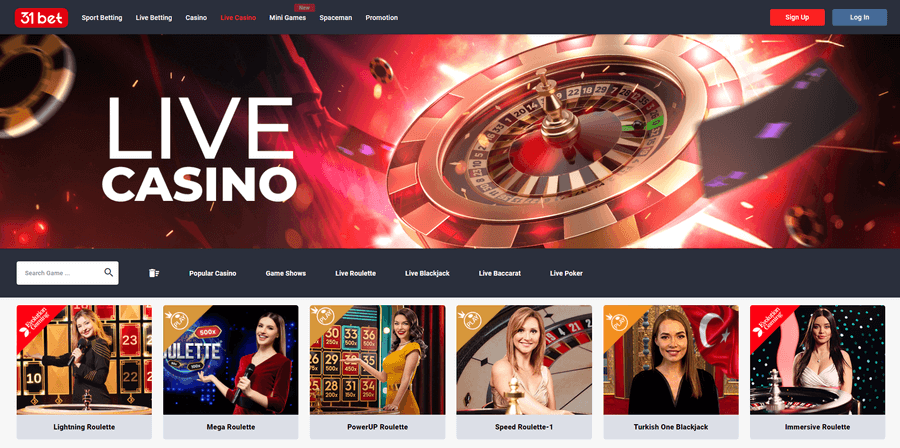 31bet Casino Live Casino