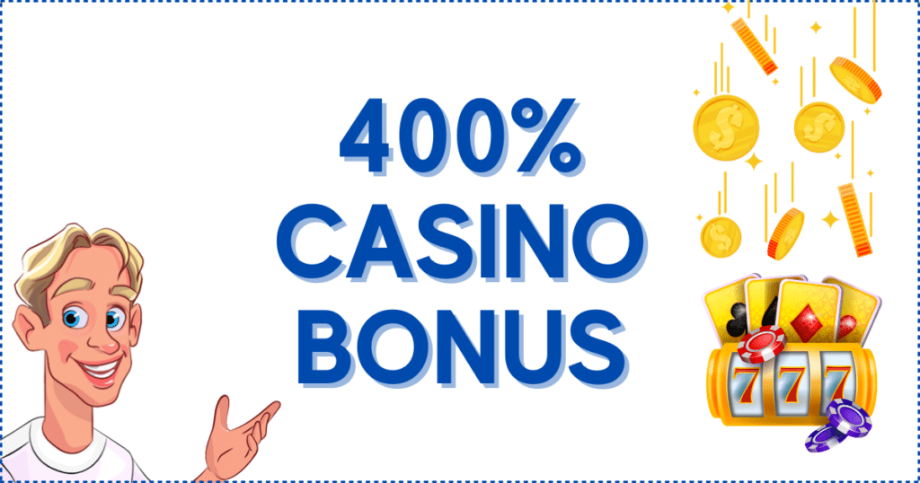 400% Casino Bonus Banner