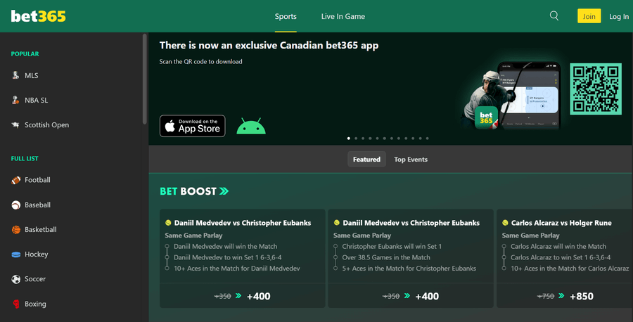 Bet365 Mobile App and Interface