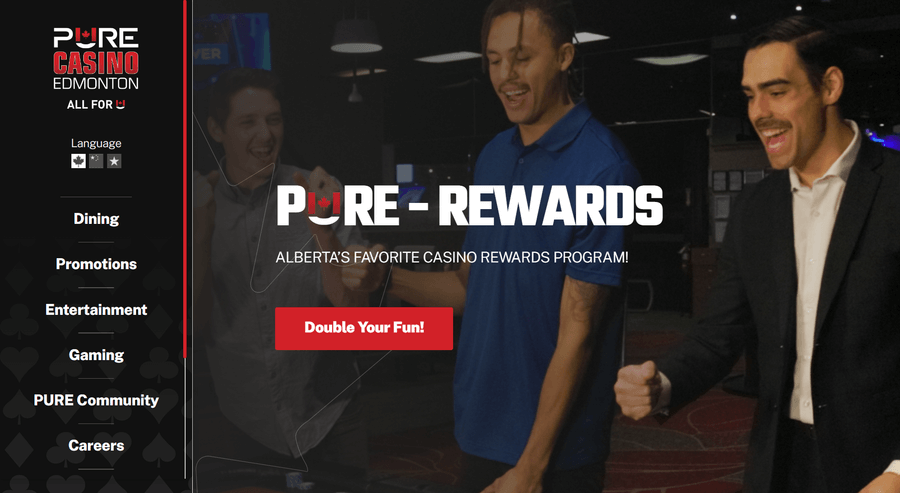 Pure Casino Edmonton Rewards