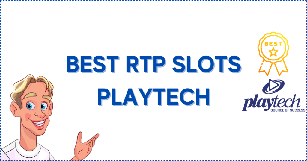 Best RTP slots designed by Playtech. It shows the Casinoclaw mascot, a Playtech logo, and a 'Best' banner.