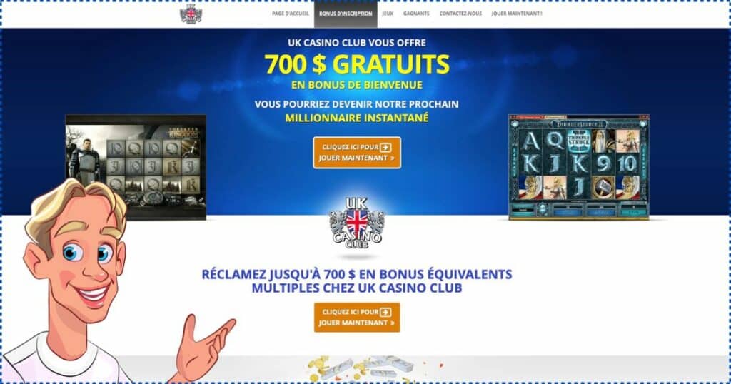 Bonus du UK Casino Club