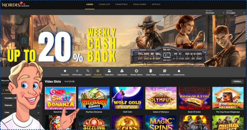 Nordis Casino Website Overview