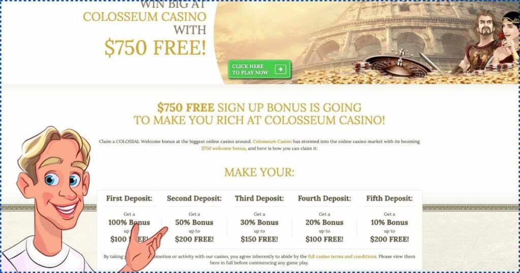 Promotions et Bonus de Casino au Colosseum Casino