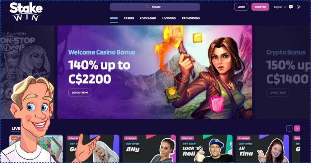 Stakewin Casino welcome offer